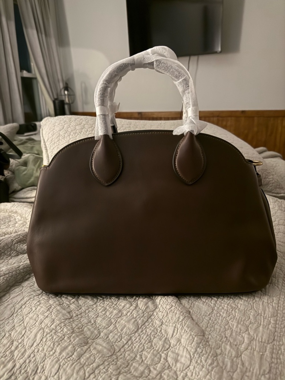 COACH Empire 35 Maple Leather Satchel - Picture 3 of 5